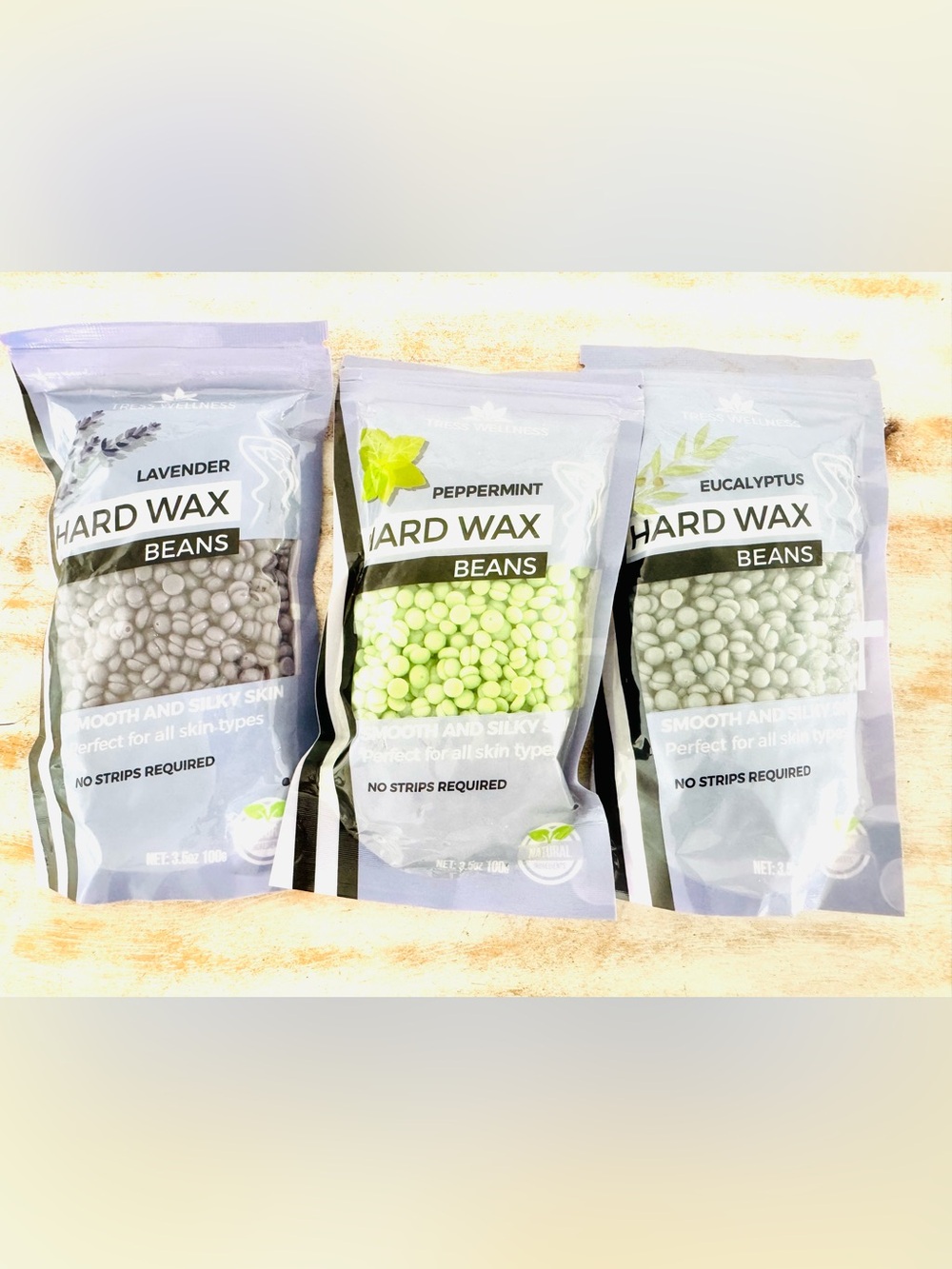 Lavender Peppermint and Eucalyptus Hard Wax Beans - Hair Removal Beans - NWT